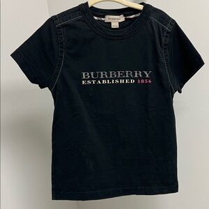 Burberry Kids Tee in Black with Logo